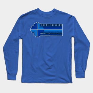 Cross training-Blue Long Sleeve T-Shirt